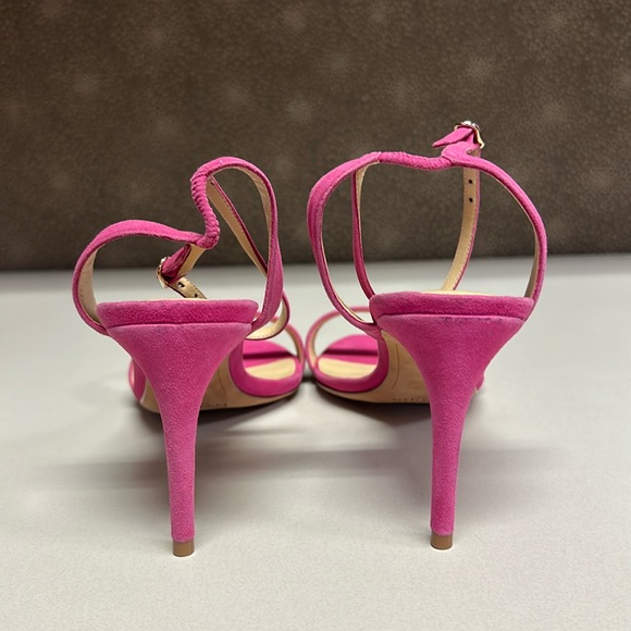 🔥🔥🔥NEW Alexandre Birman Blossom Pink Suede Heels - Picture 8 of 13